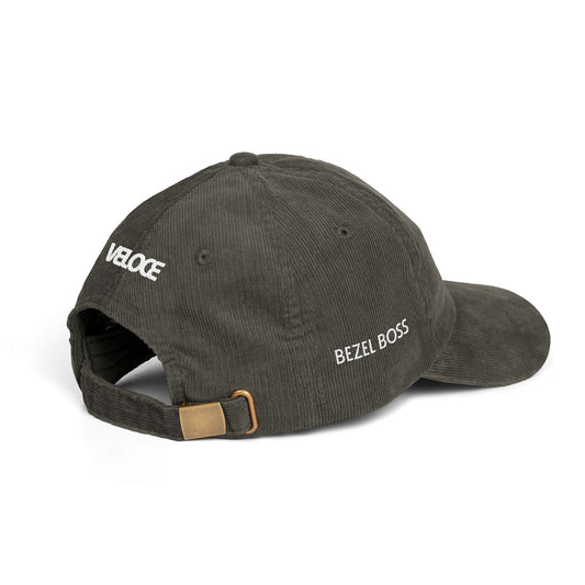 Vintage Corduroy Cap Veloce Bezel Boss Embroidery Edition - Veloce - The App For Watch Collectors