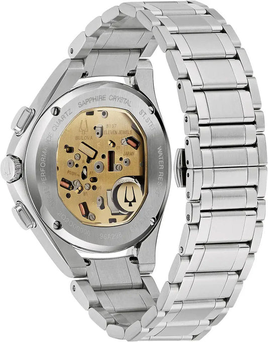 Bulova Curv Mens Grey Watch 96a298