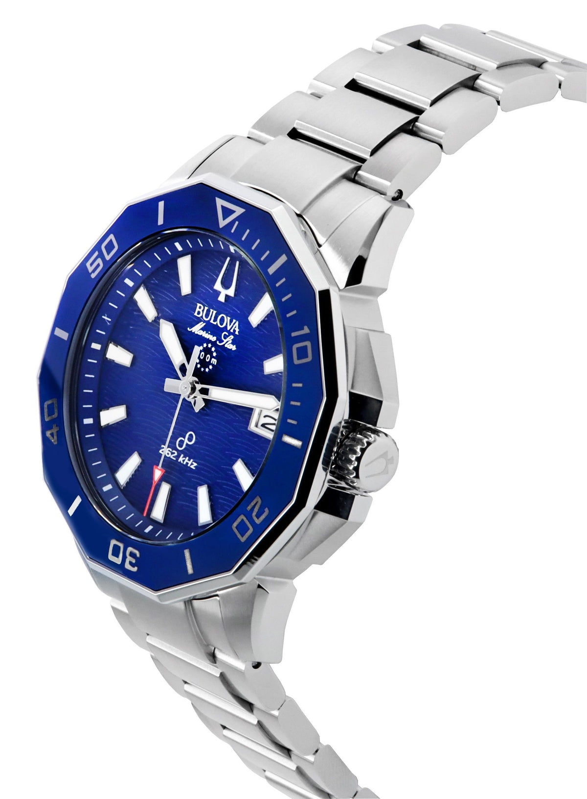 Bulova Marine Star Precisionist Stainless Steel Blue Dial Quartz Diver's 96B433 200M Men's Watch