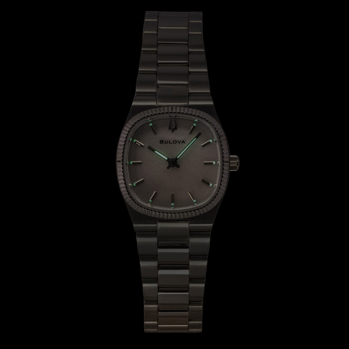 Bulova Super Seville Stainless Steel Mother Of Pearl Dial Quartz 96L353 Women's Watch