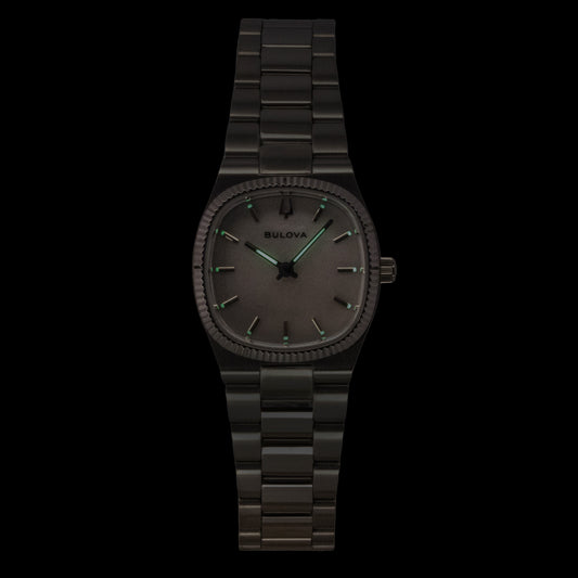 Bulova Super Seville Stainless Steel Mother Of Pearl Dial Quartz 96L353 Women's Watch