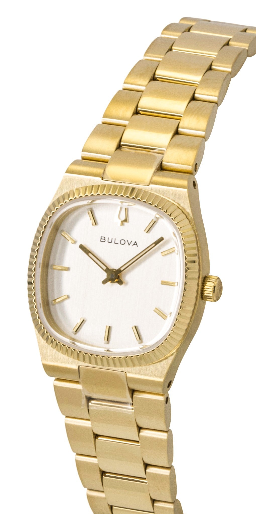 Bulova Super Seville Mini Gold Tone Stainless Steel Silver Dial Quartz 97L189 Women's Watch