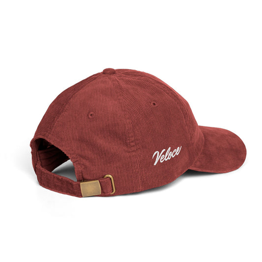 Vintage Corduroy Cap With Veloce Embroidery Detail - Veloce - The App For Watch Collectors