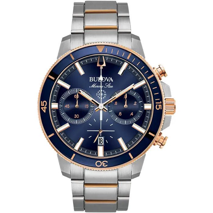 Bulova Marine Star Mens Blue Watch 98b301