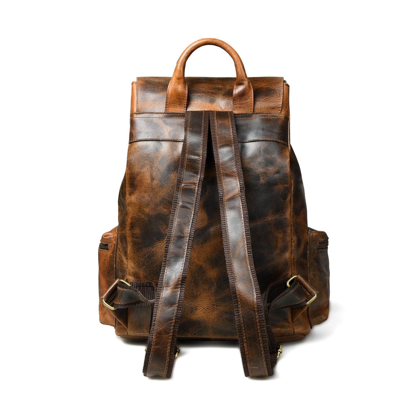 Vortex Leather Backpack: Burnt Brown - Veloce - The App For Watch Collectors