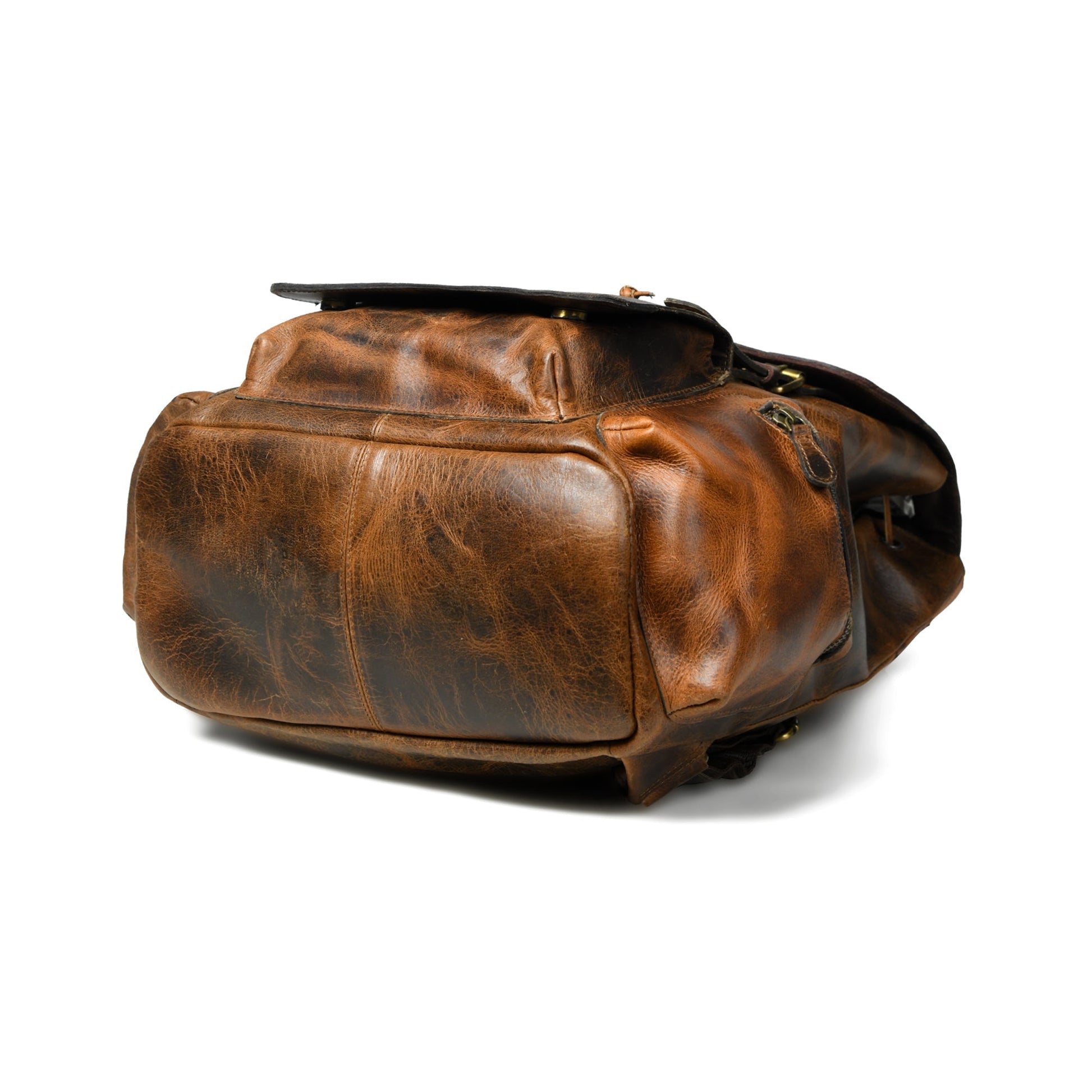Vortex Leather Backpack: Burnt Brown - Veloce - The App For Watch Collectors