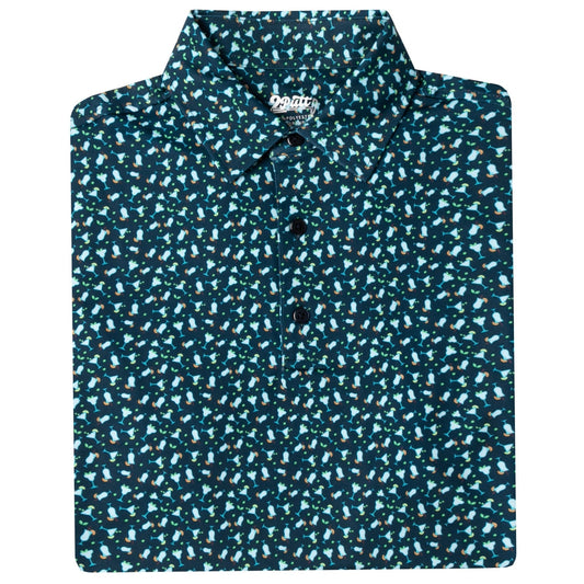 Cocktail Hour Men's Polo With 4 Way Stretch And UPF 50 - Veloce - The App For Watch Collectors