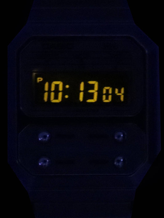 Casio Vintage Digital Stainless Steel Quartz A100WE-7B A100WE-7B Unisex Watch