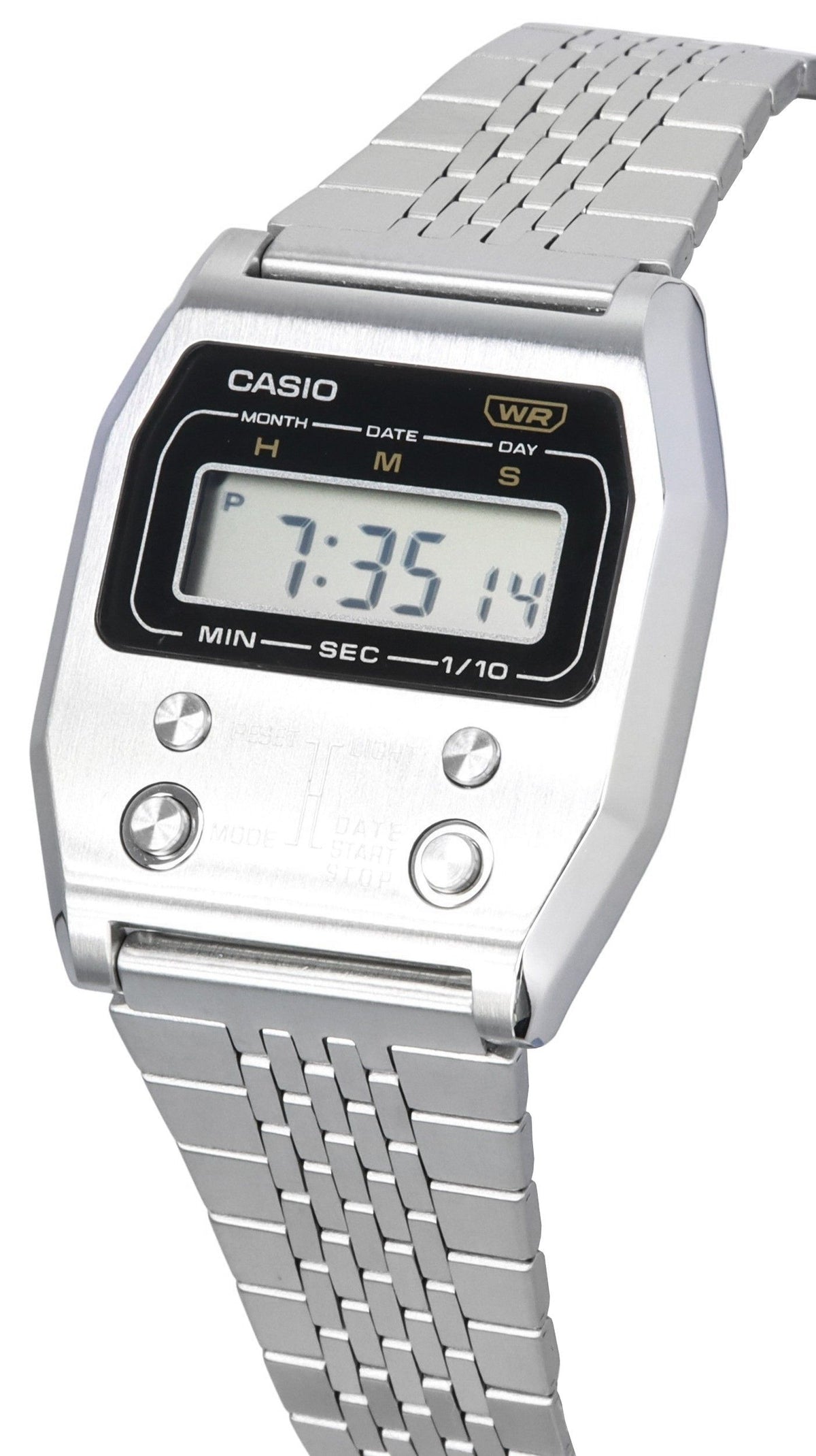 Casio Vintage Digital Stainless Steel Quartz A1100D-1 Unisex Watch