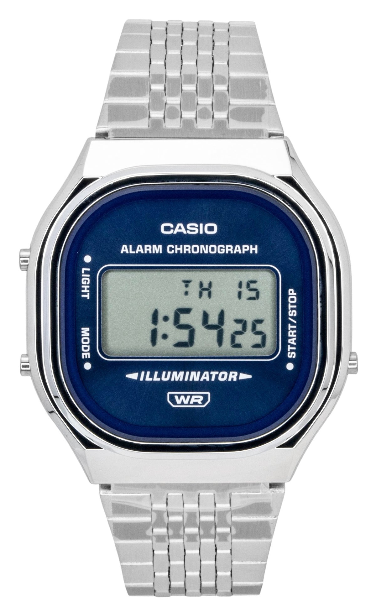 Casio Digital Stainless Steel Quartz A140WE-2A Unisex Watch