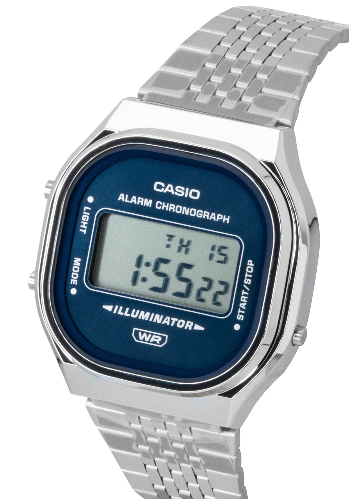 Casio Digital Stainless Steel Quartz A140WE-2A Unisex Watch