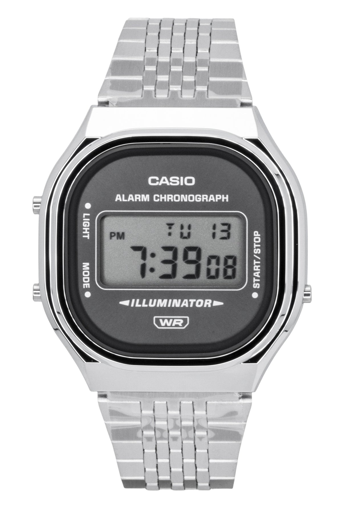 Casio Digital Stainless Steel Quartz A140WE-8A Unisex Watch