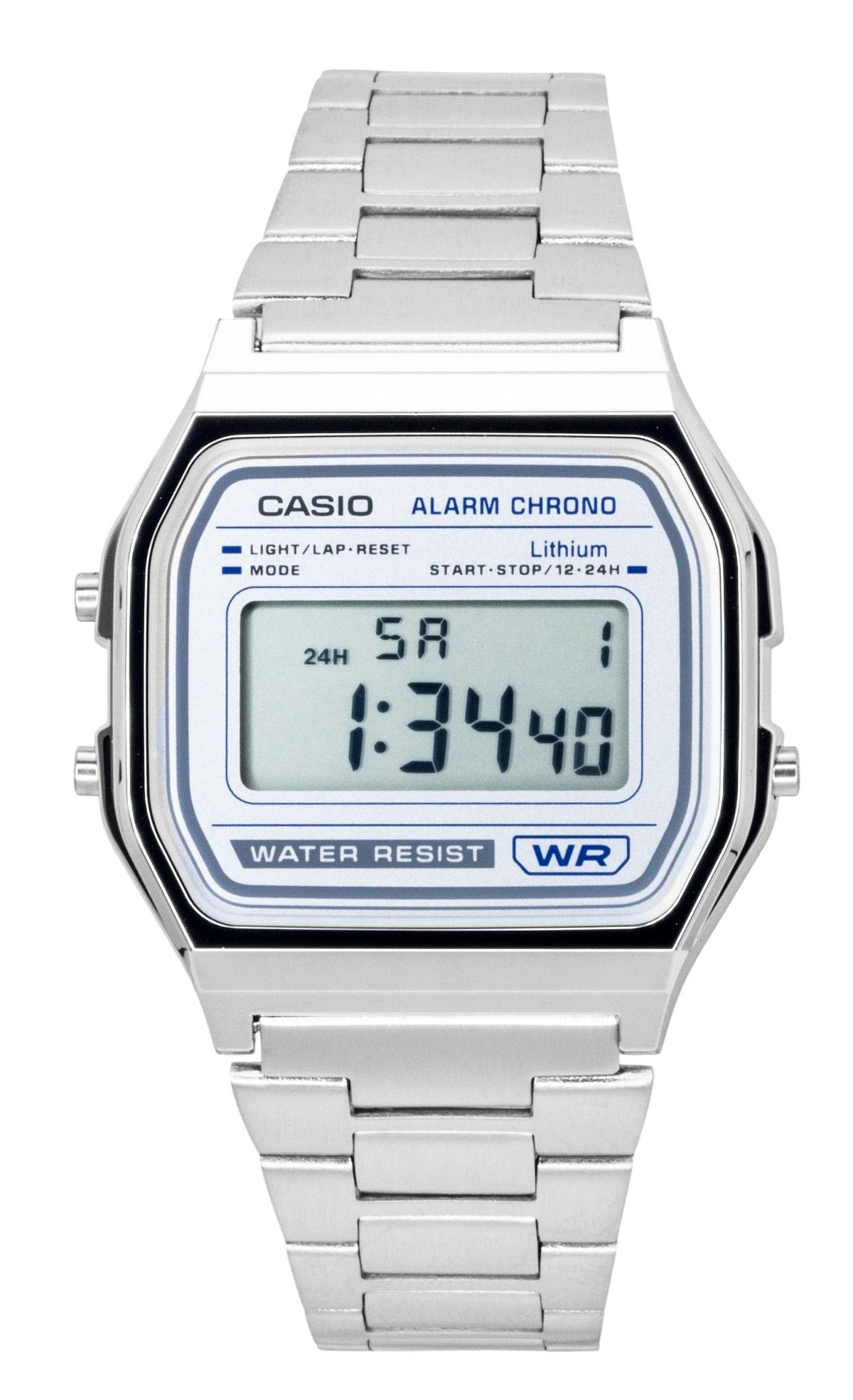 Casio Vintage Digital Stainless Steel Quartz A158WEA-7 Unisex Watch