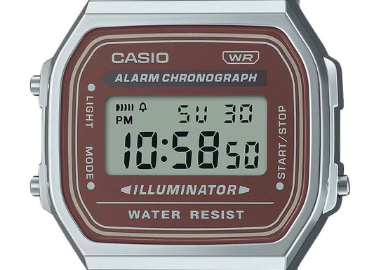Casio Vintage Digital Stainless Steel Bracelet Quartz A168WA-5A Men's Watch