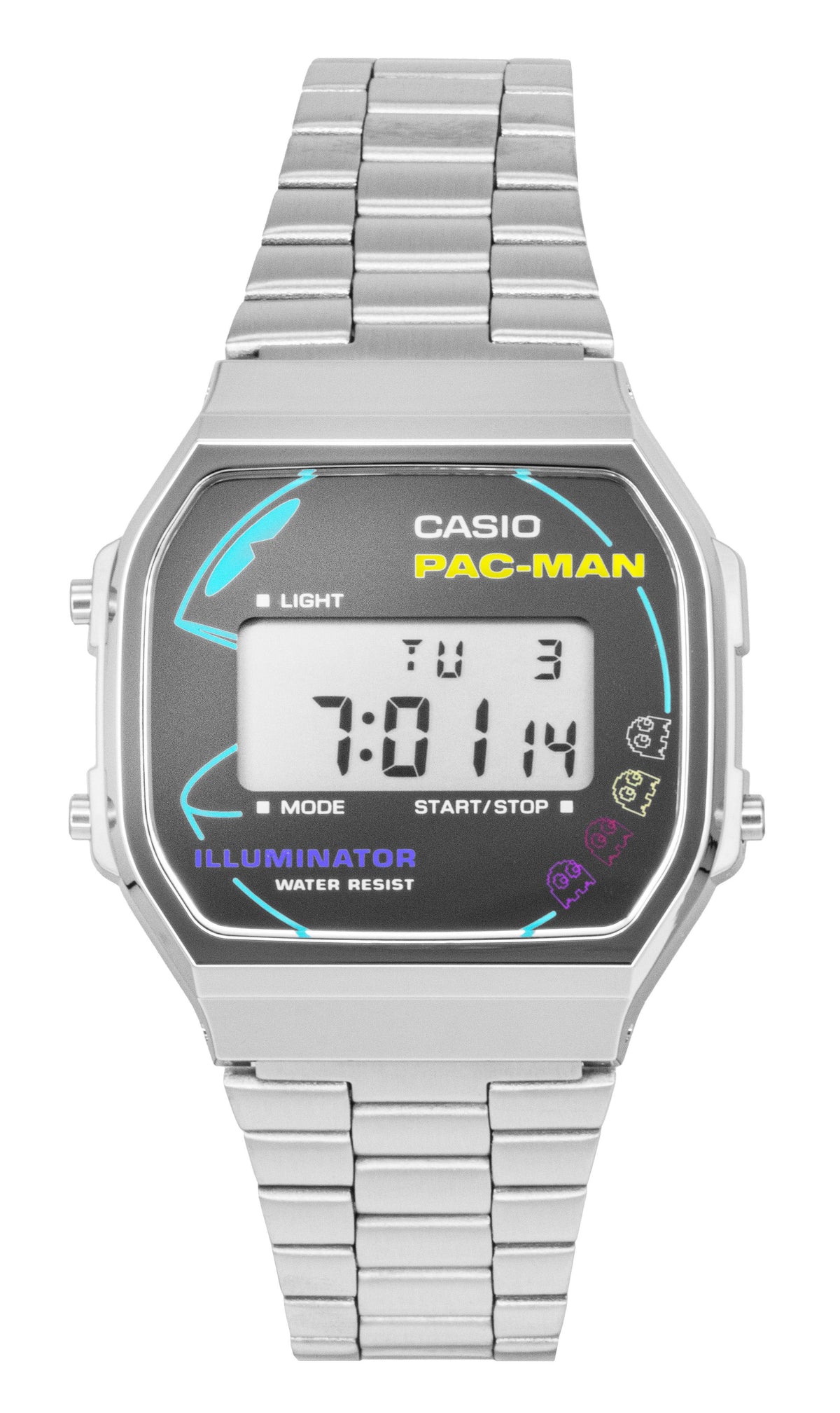 Casio Vintage Digital PAC-MAN Collaboration Quartz A168WEPC-7A Unisex Watch