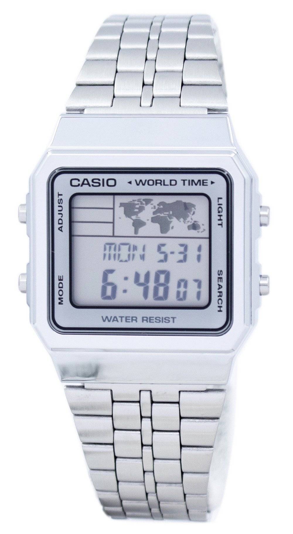 Refurbished Casio Alarm World Time Digital A500WA-7DF Men's Watch