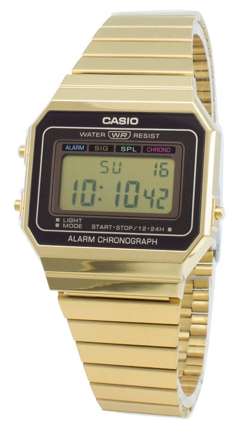 Refurbished Casio Youth Vintage A700WG-9A Alarm Chronograph Quartz Men's Watch