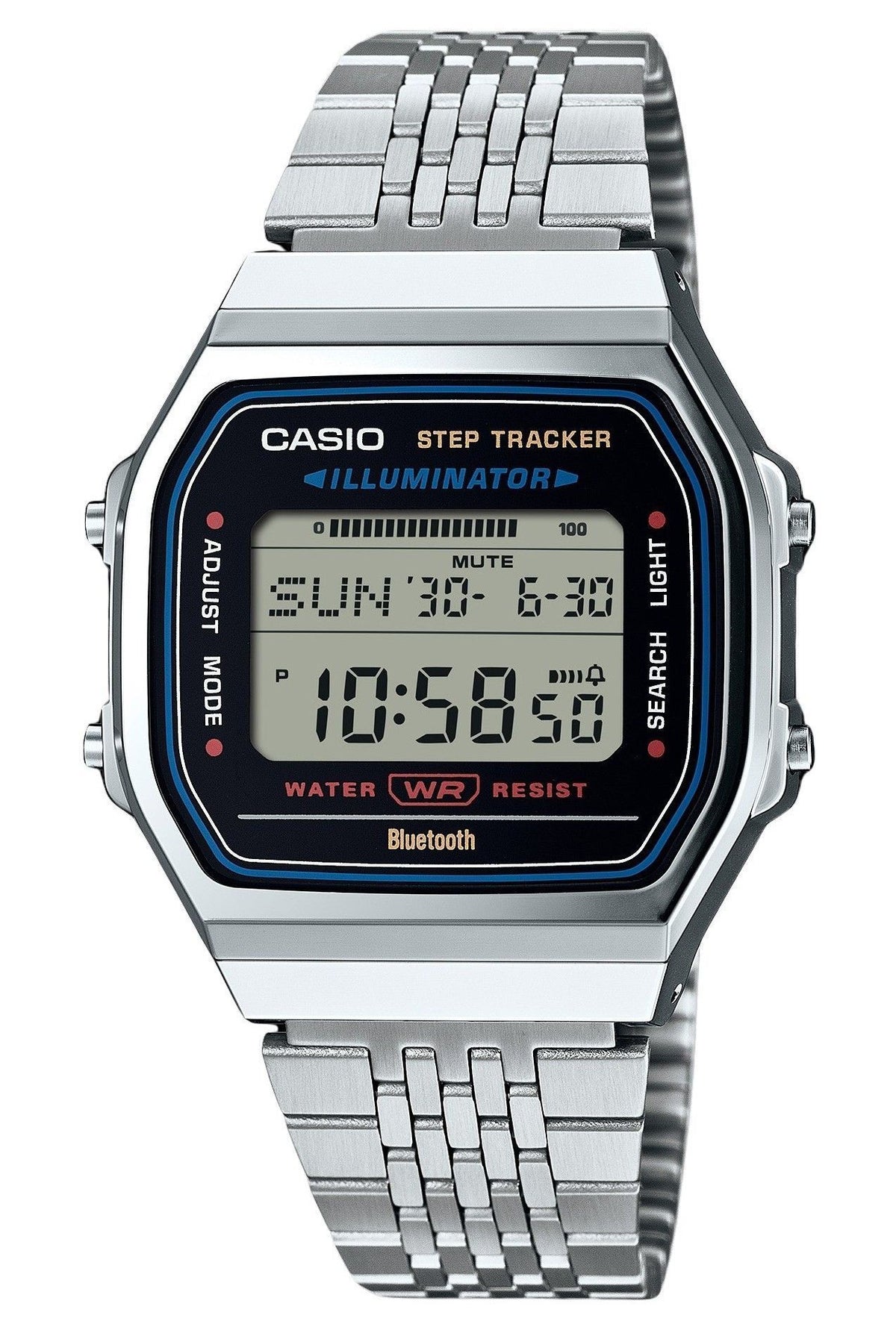 Casio Vintage Digital Smartphone Link Stainless Steel Quartz ABL-100WE-1A Unisex Watch