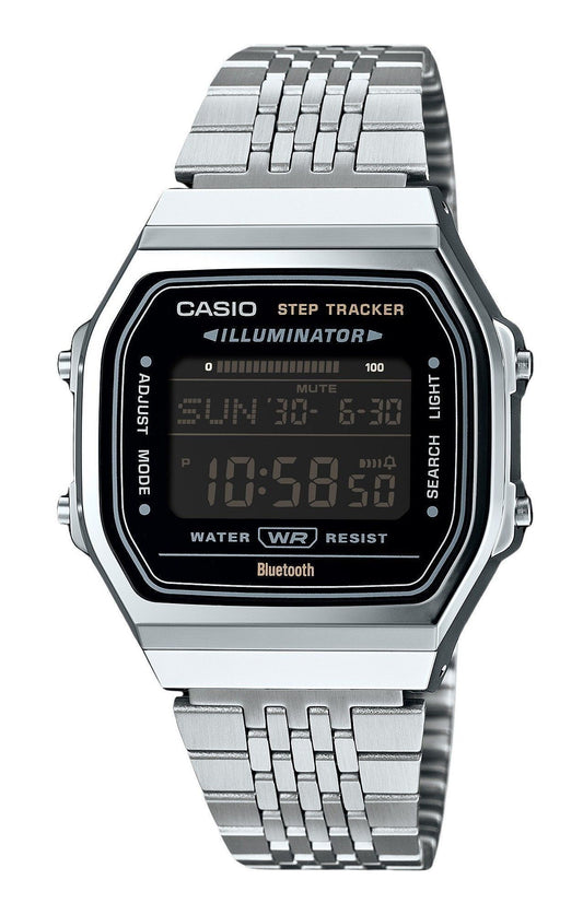 Casio Vintage Digital Smartphone Link Stainless Steel Quartz ABL-100WE-1B Unisex Watch