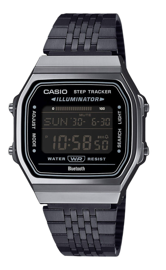 Casio Vintage Digital Smartphone Link Stainless Steel Quartz ABL-100WEGG-1B Unisex Watch