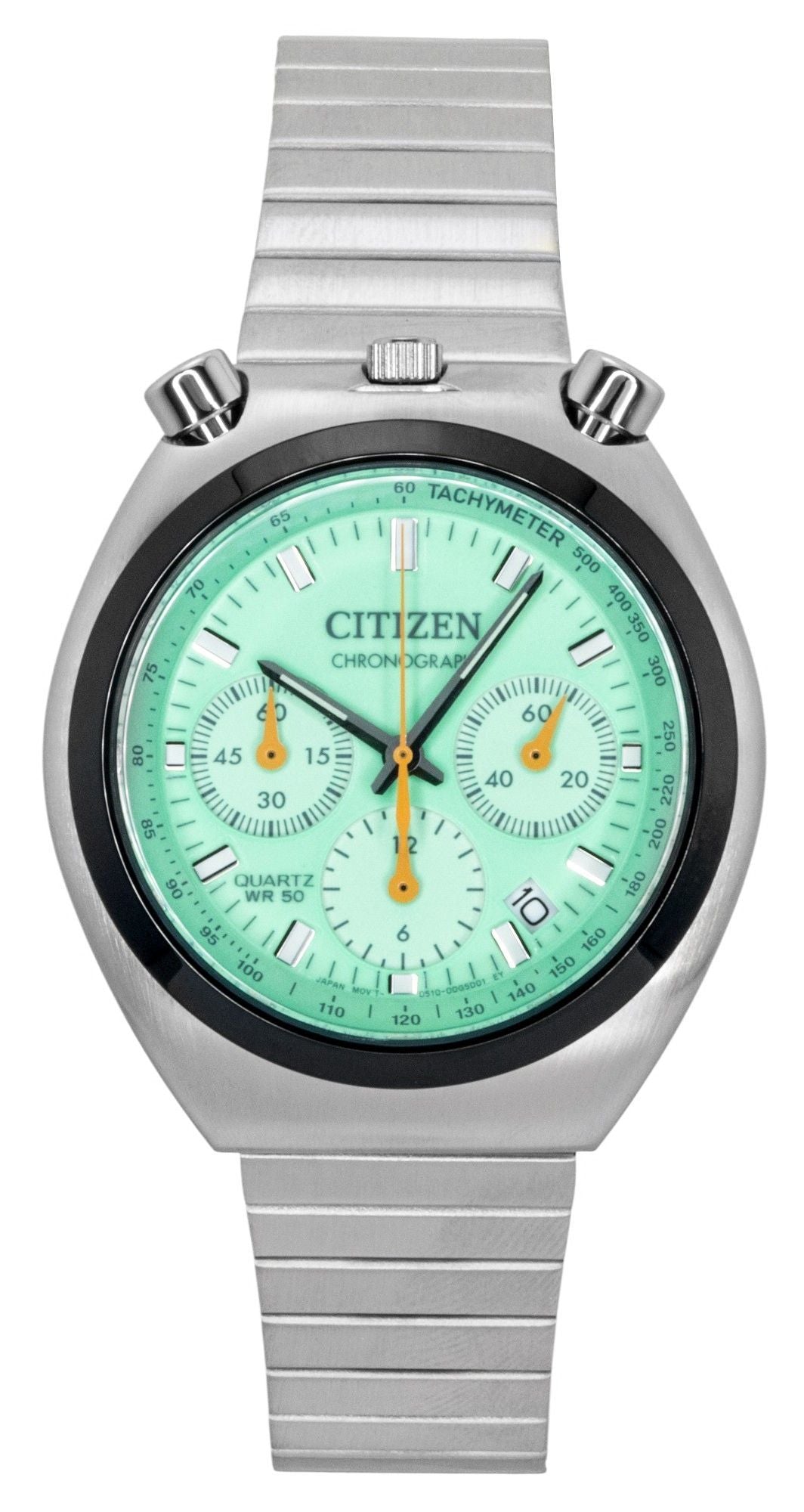 Citizen Tsuno Bullhead Chronograph Stainless Steel Green Dial Quartz AN3660-73X Men's Watch