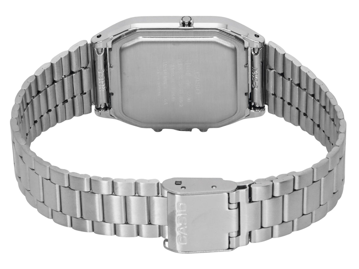 Casio Vintage Analog Digital Green Dial Dual Time Quartz AQ-230A-3AMQY Unisex Watch