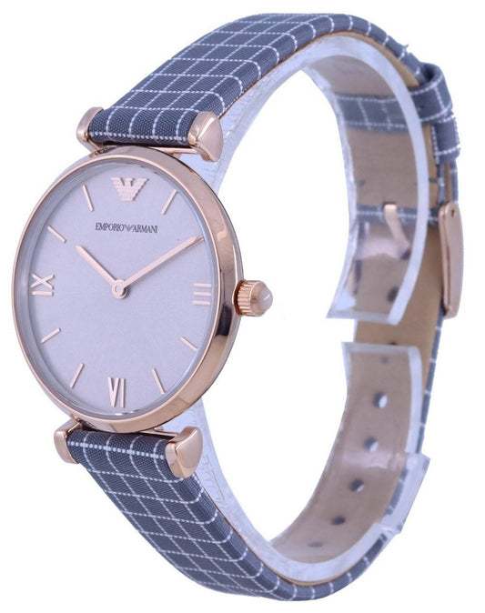 Emporio Armani Gianni T-Bar Grey Dial Quartz AR11386 Women's Watch