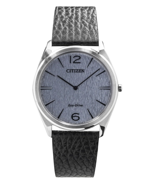 Citizen Suratto Leather Strap Silver Dial Eco-Drive AR3120-16A Men's Watch