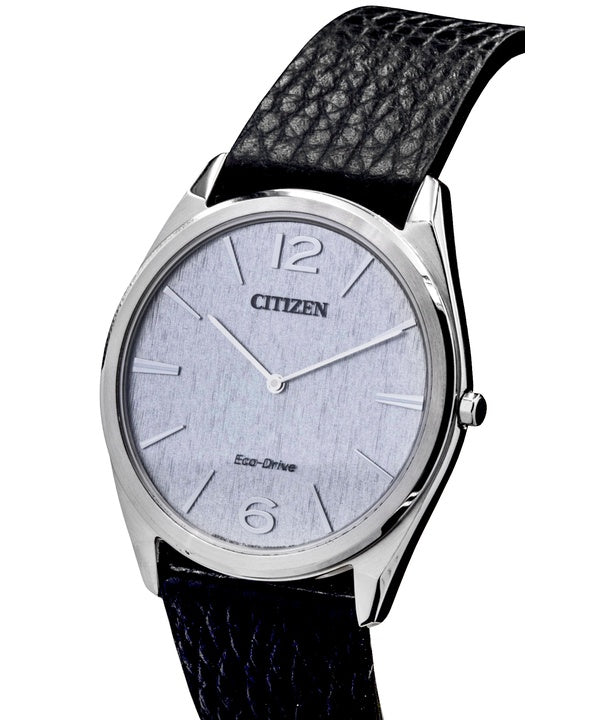 Citizen Suratto Leather Strap Silver Dial Eco-Drive AR3120-16A Men's Watch