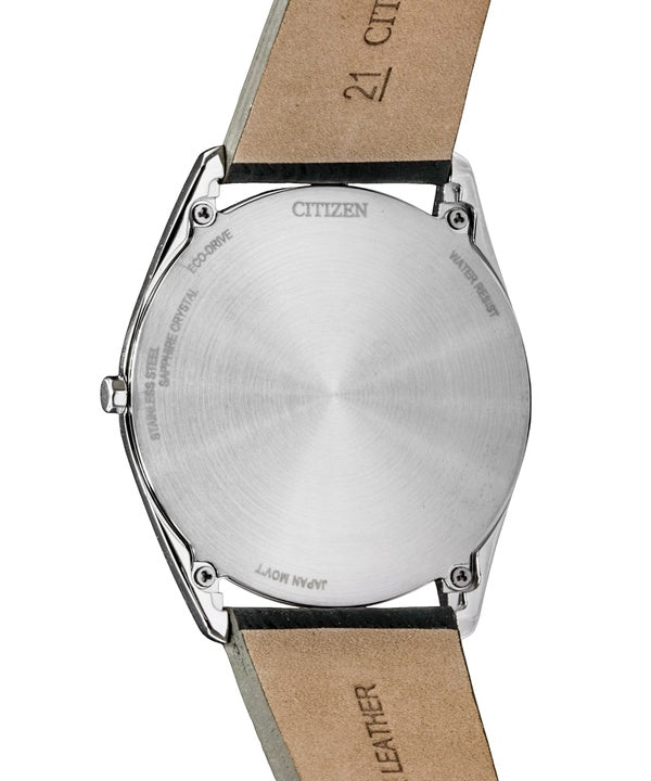 Citizen Suratto Leather Strap Green Dial Eco-Drive AR3120-32X Men's Watch