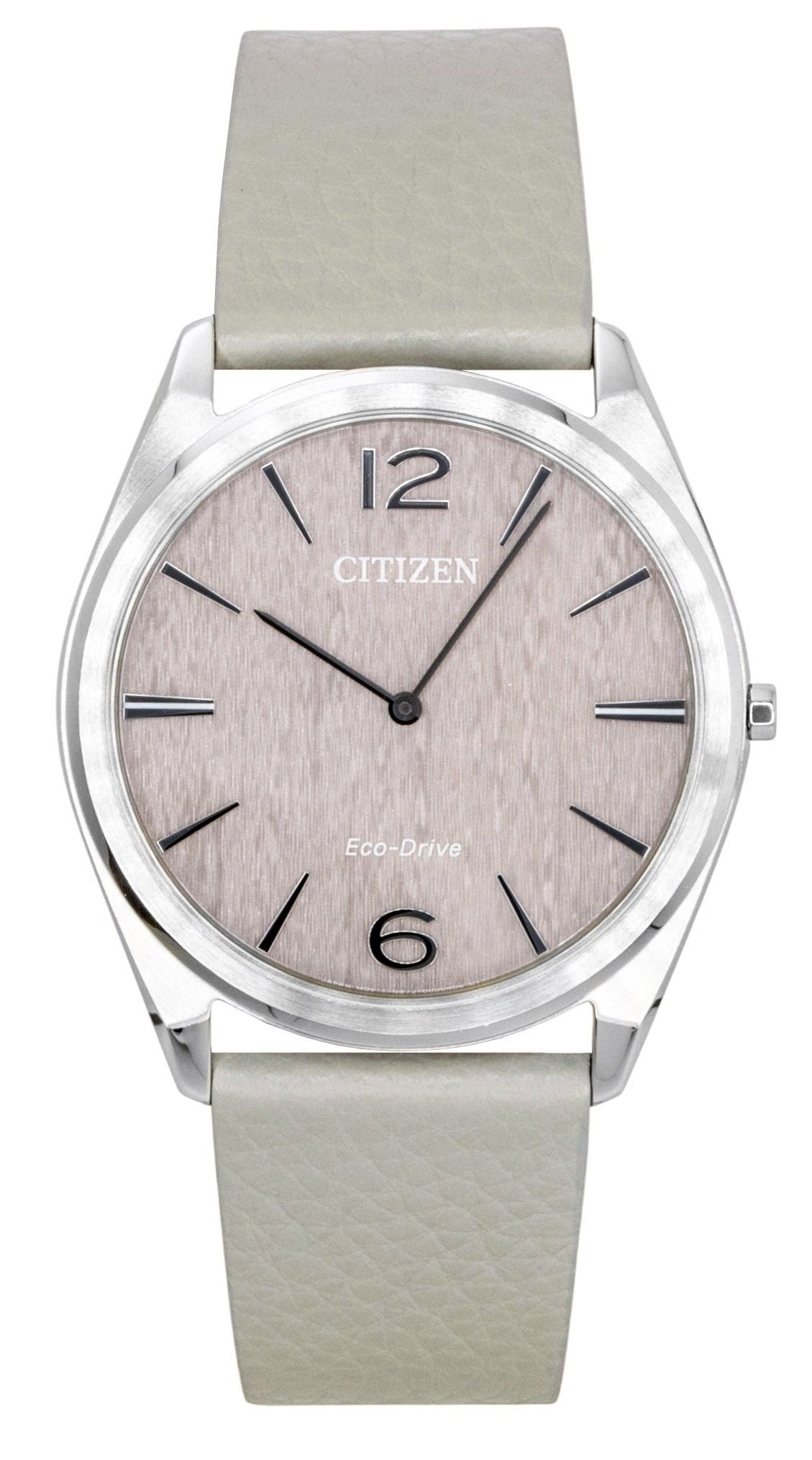 Citizen Eco-Drive Ultra-Slim Analog Leather Strap Pink Dial AR3120-41X Unisex Watch