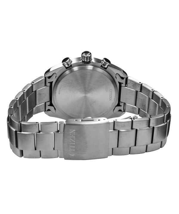Citizen Super Titanium Chronograph Black Dial Eco-Drive AT2590-59E Men's Watch