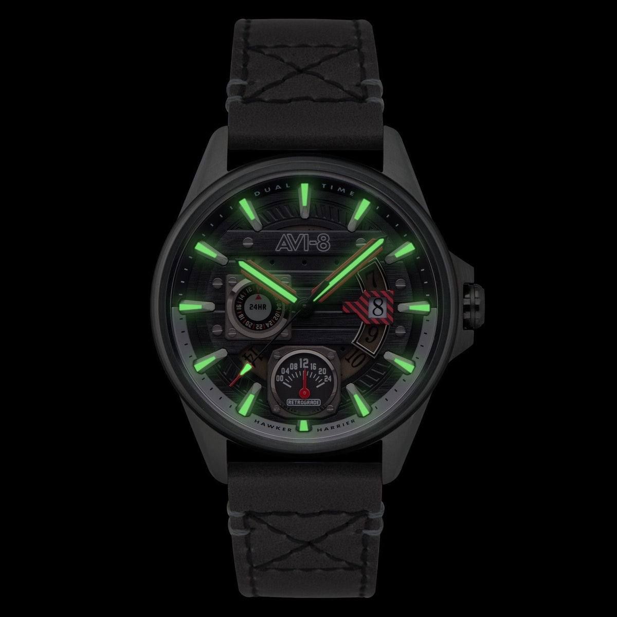AVI-8 Hawker Harrier Farley Multifunction Night Sky Black Dial Quartz AV-4098-04 Men's Watch
