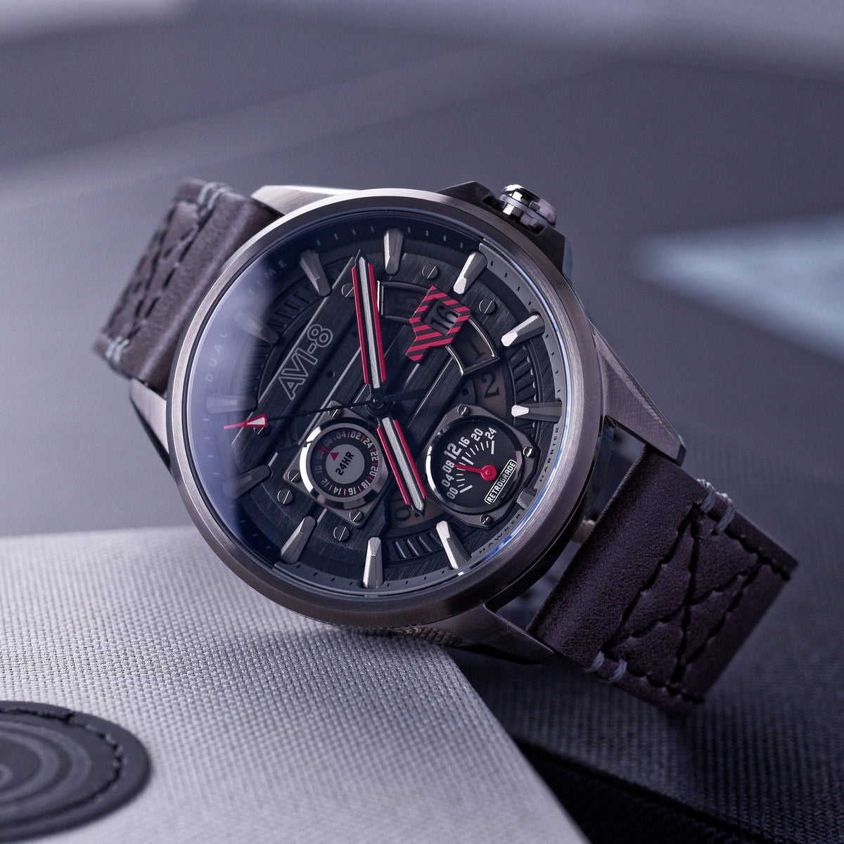 AVI-8 Hawker Harrier Farley Multifunction Night Sky Black Dial Quartz AV-4098-04 Men's Watch