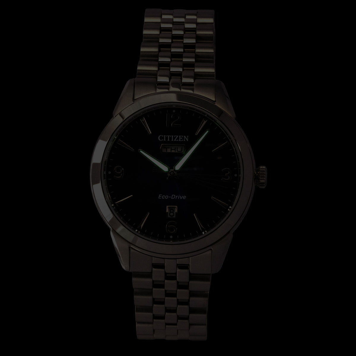 Citizen Rolan Stainless Steel Blue Dial Eco-Drive AW0150-53L 100M Men's Watch