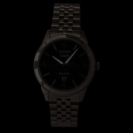 Citizen Rolan Stainless Steel Blue Dial Eco-Drive AW0150-53L 100M Men's Watch