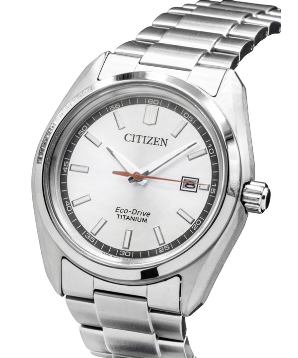 Citizen Super Titanium Silver Dial Eco-Drive AW1900-50A Men's Watch