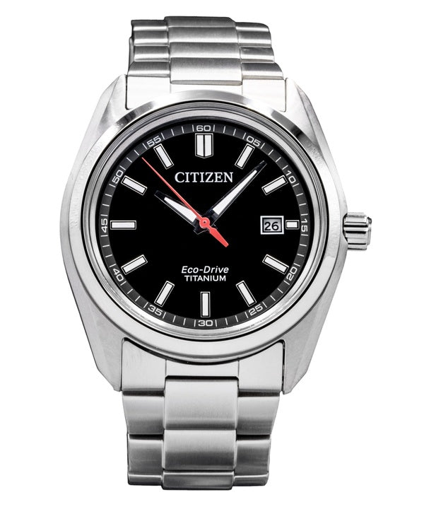 Citizen Super Titanium Black Dial Eco-Drive AW1900-50E Men's Watch