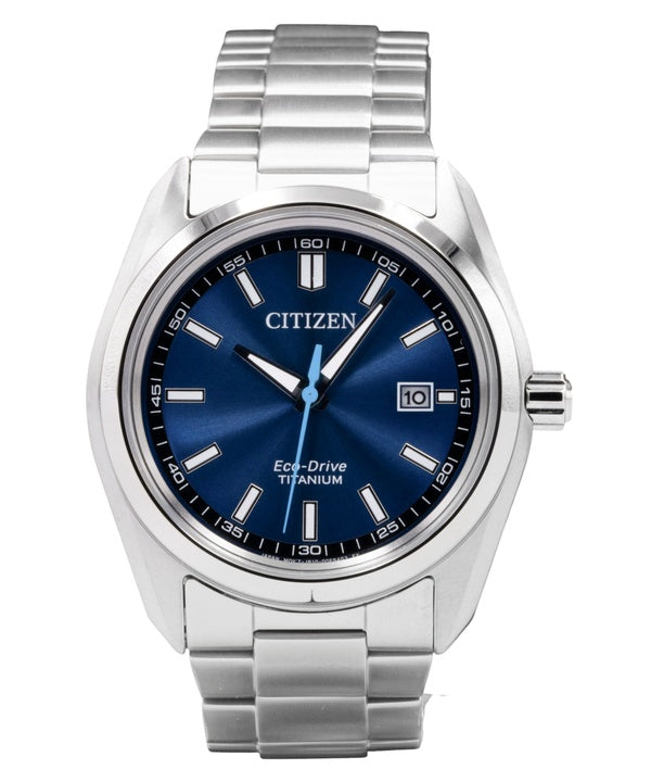 Citizen Super Titanium Blue Dial Eco-Drive AW1900-50L Men's Watch