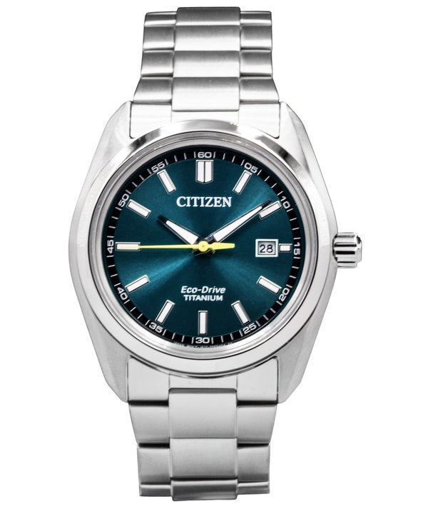 Citizen Super Titanium Green Dial Eco-Drive AW1900-50X Men's Watch