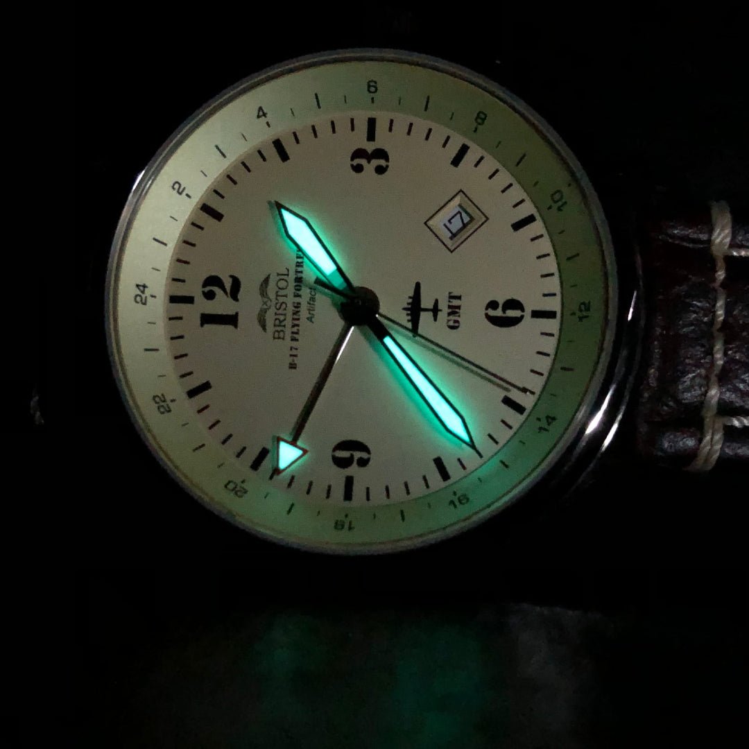 B17 Tribute Polished Stainless Beige Dial Brown Leather - Veloce - The App For Watch Collectors