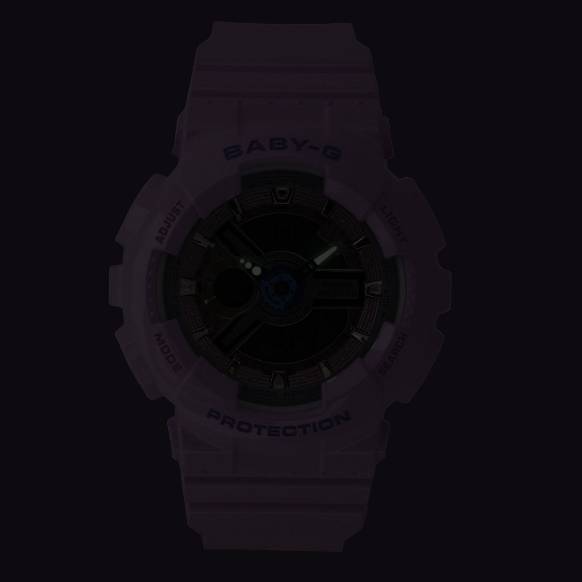 Casio Baby-G Analog Digital Resin Strap Purple Dial Quartz BA-110MC-6A 100M Women's Watch