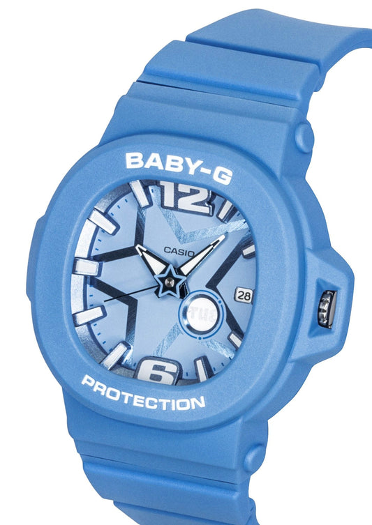 Casio Baby-G Analog Resin Blue Dial Quartz BGA-10D-2A2 100M Women's Watch