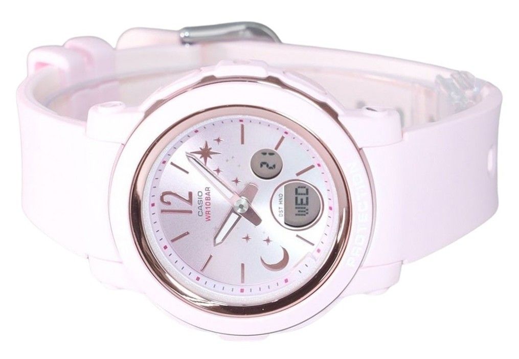 Casio Baby-G Moon And Star Series Analog Digital Resin Strap Pink Dial Quartz BGA-290DS-4A 100M Women's Watch