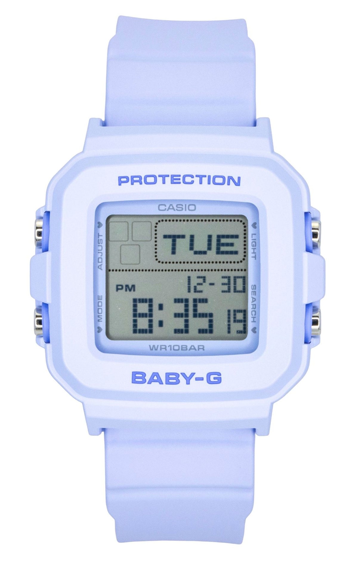 Casio Baby-G Plus Digital Resin Strap Quartz BGD-10KH-2B 100M Women's Watch With Special Holder
