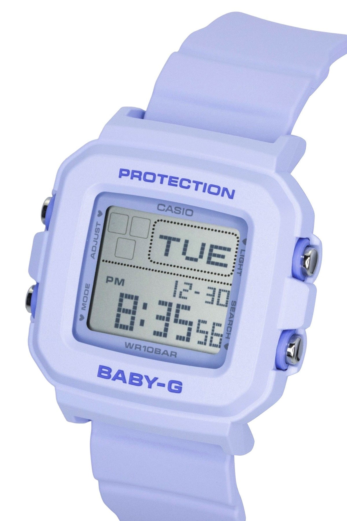 Casio Baby-G Plus Digital Resin Strap Quartz BGD-10KH-2B 100M Women's Watch With Special Holder