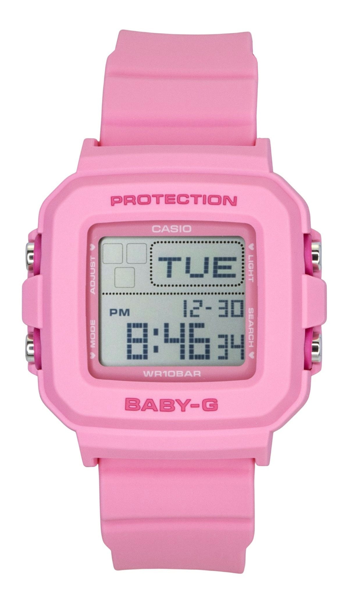 Casio Baby-G Digital Pink Resin Strap Quartz BGD-10KH-4 100M Women's Watch