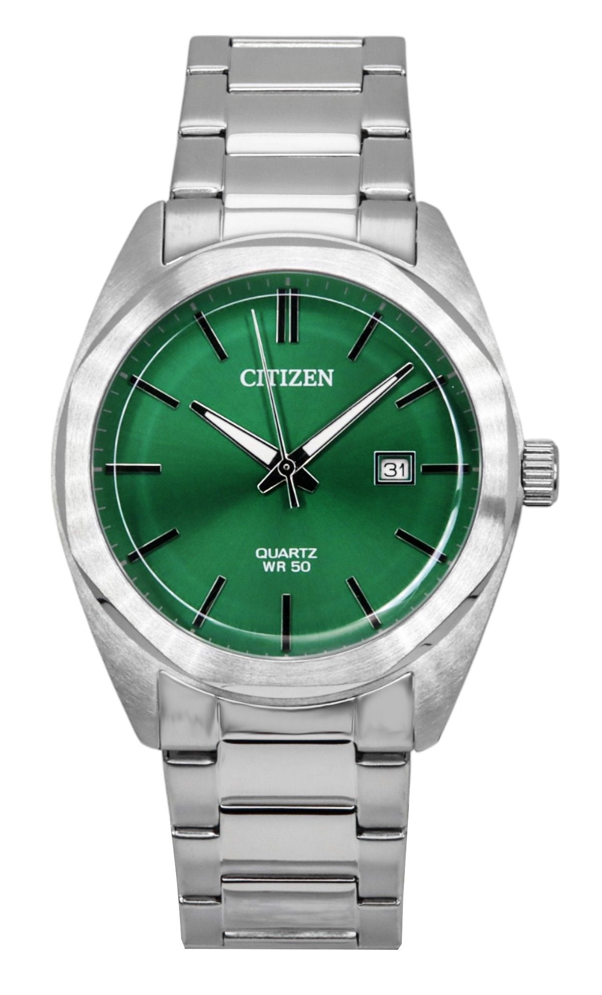 Citizen Stainless Steel Green Dial Quartz BI5110-54X Men's Watch