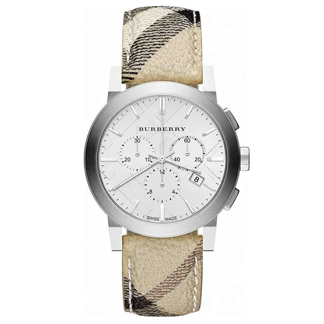 Burberry Mens Watch Chronograph The City Nova Check Bu9360