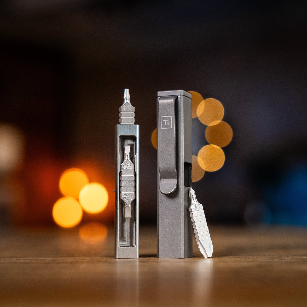 Bit Bar Inline Titanium Screwdriver With Hex Bit Storage